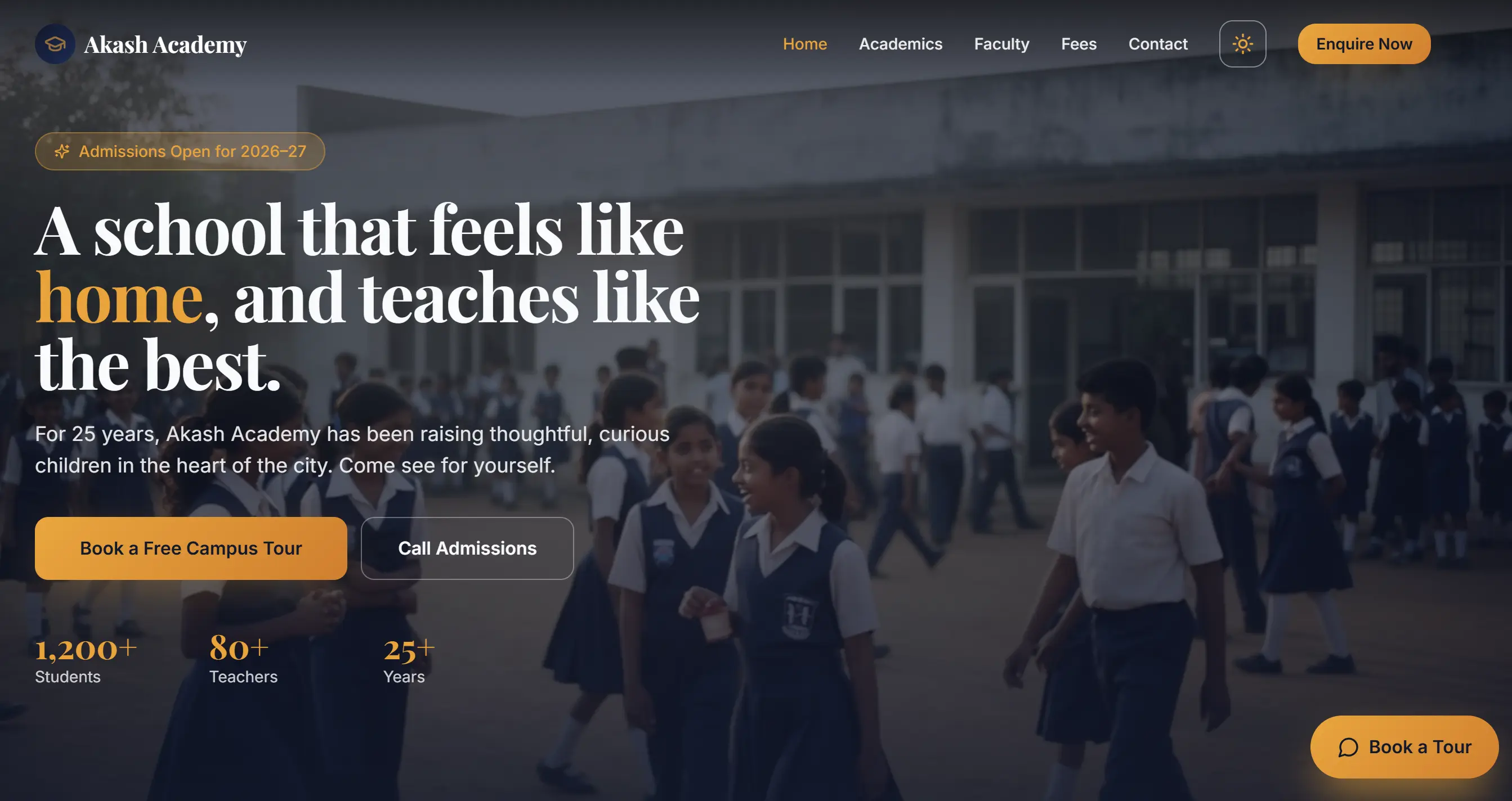 School Official Website preview